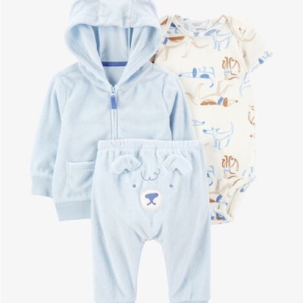 Carter's Baby 3-Piece Dog Little Jacket Set